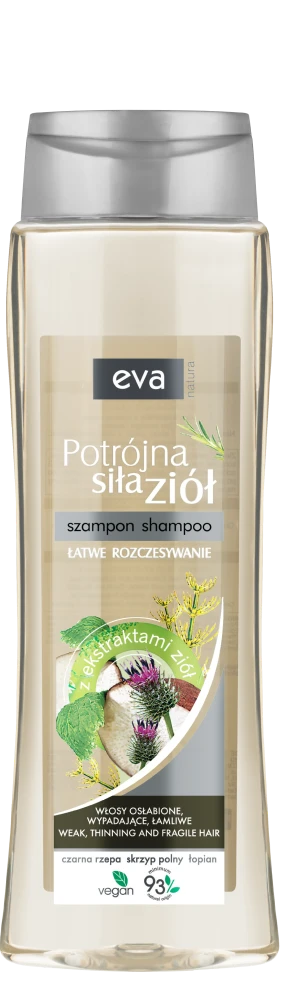 EVA NATURA TRIPLE STRENGTH OF HERBS Shampoo - black radish, horsetail, burdock
